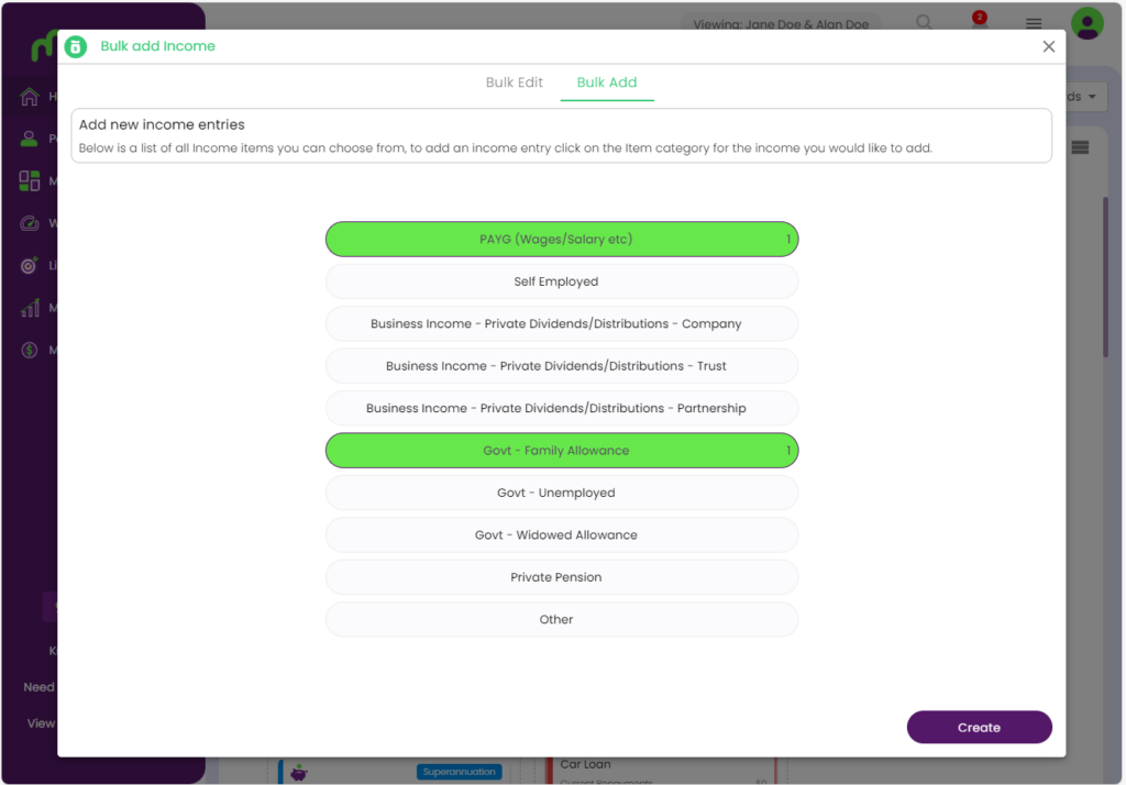 Add For Income Bulk Add, Bulk Edit Income - New Release