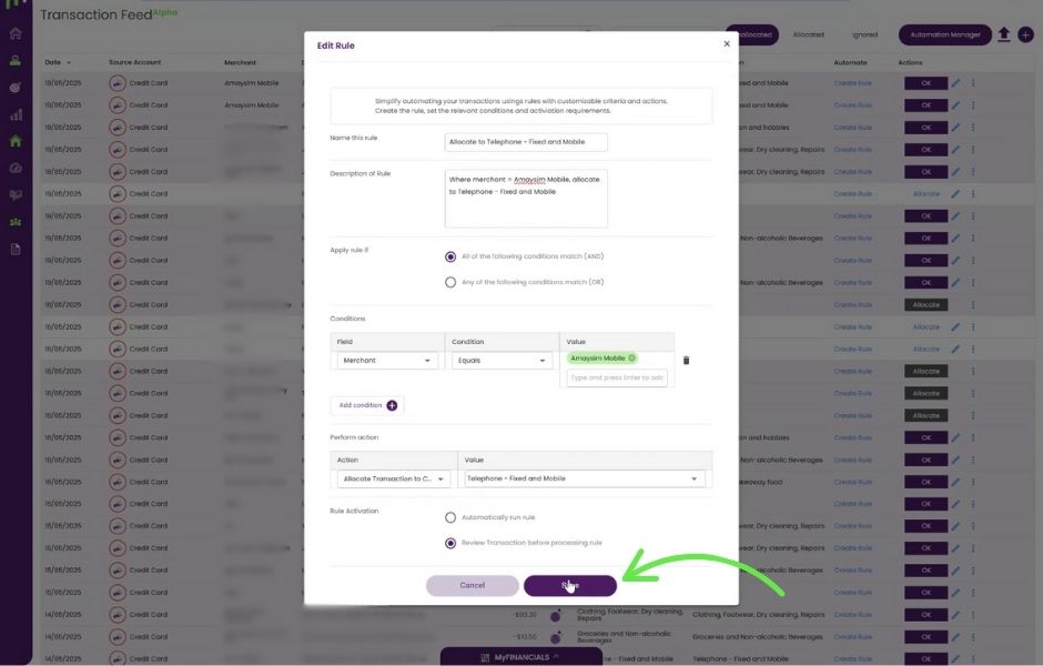 Step 10: Create Rules.